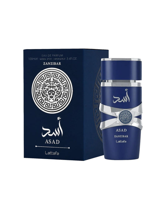 Asad Zanzibar 100ml EDP Spray Perfume - by Lattafa