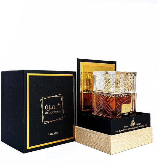 Lattafa Khamrah Eau De Perfume 100ml - Woody and Spicy Unisex Fragrance