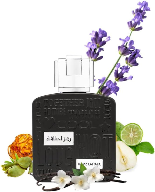 Ramz Lattafa Silver Unisex Eau De Parfum 100ml - Long Lasting