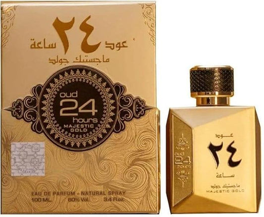 Ard Al Zaafaran Oud 24 Hours Majestic Gold Edition Edp Perfume for Men and Women 100ml